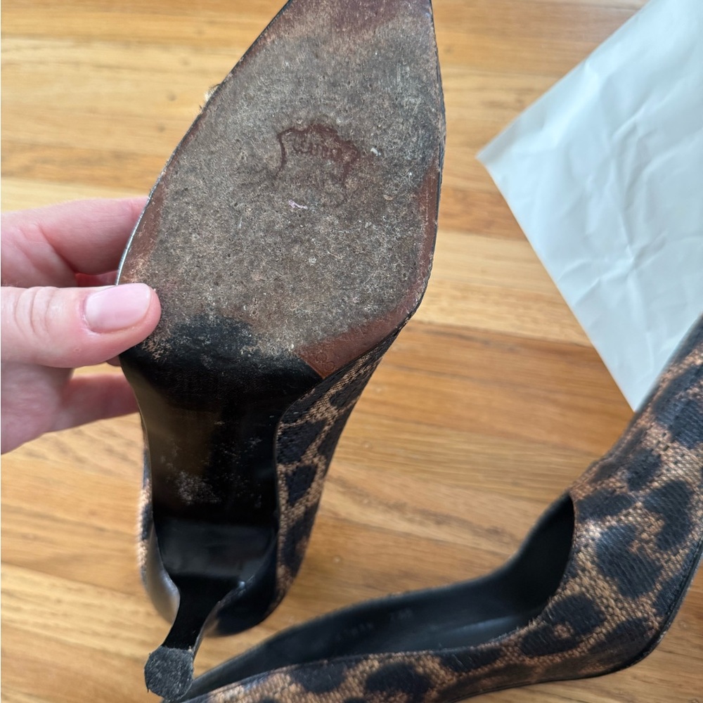 Stuart Weitzman Leopard Print Heels - Picture 6 of 6